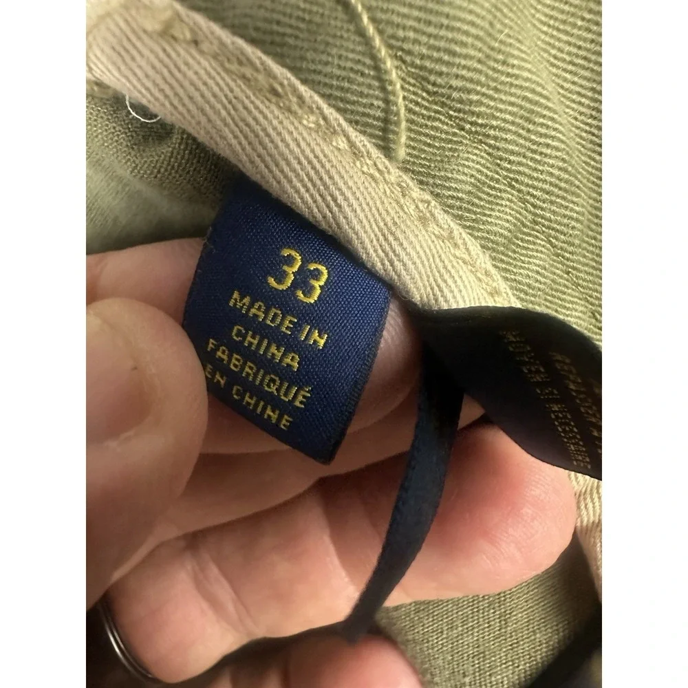 Polo Ralph Lauren Cargo Shorts Mens 33x10 Green Combat Military Army Outdoor